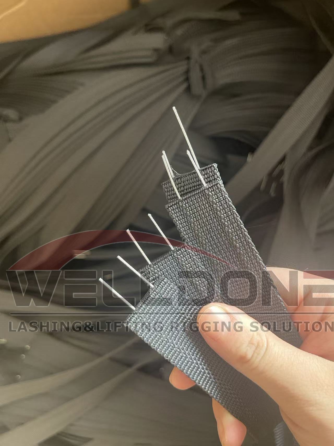 webbing with steel wire