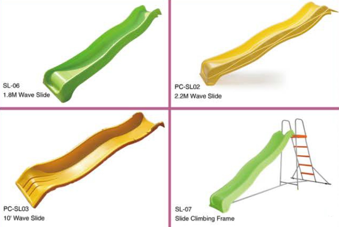 plastic wave slide model